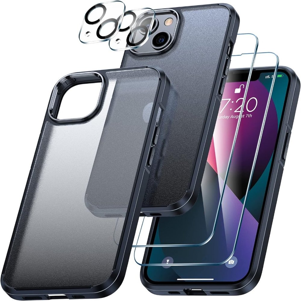 LK 3-in-1 iPhone 14 Plus Case + 2 Lens + 2 Screen Protectors Shockproof